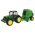 Big Farm Tractor with Baler